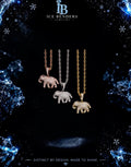 Iced Out Full Elephant Moissanite Pendant