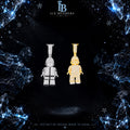 Iced Out LegoMan Moissanite Pendant