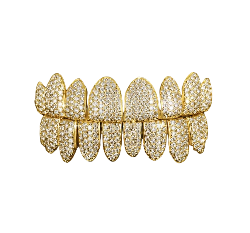 Moissanite Grillz Honeycomb Setting
