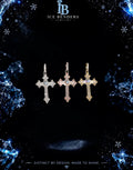 Gothic Style Cross Iced Out Moissanite Pendant