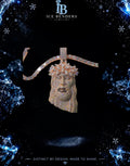 Spiked Marquise Cut Jesus Iced Out Moissanite Pendant