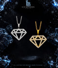 Iced Out Diamond Shape Moissanite Pendant