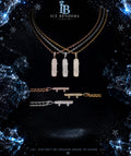 Iced Out Emerald Cut Skateboard Moissanite Pendant