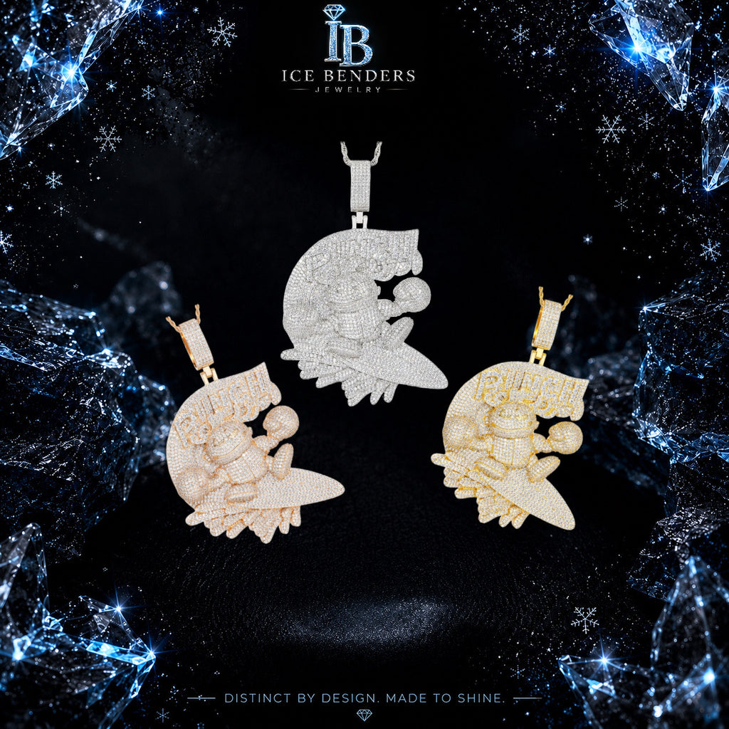 Iced Out Large Hawaiian Punch Moissanite Pendant
