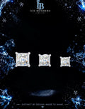 Princess Cut Moissanite Stud Earrings