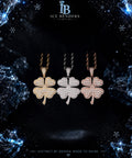 Lucky Clover Iced Out Moissnite Pendant