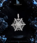 Iced Out Snowflake Moissanite Pendant