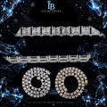 Side Iced Asscher Cut Moissanite Tennis Chain Necklace