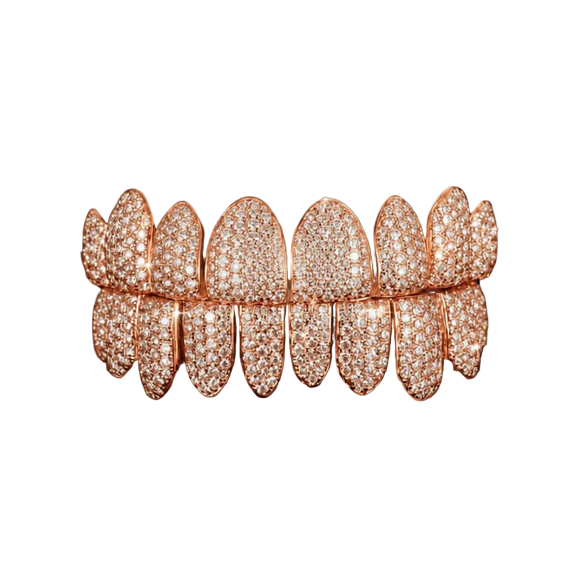 Moissanite Grillz Honeycomb Setting