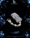 Baguette Cut “CH Cross” Moissanite Lighter Case Cross Charm Pendant