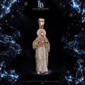 Iced Out Two Tone Full Jesus Moissanite Pendant
