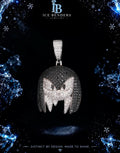 Iced Out Black/White "Knuckles" Moissanite Pendant