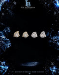Moissanite Mini Heart Stud Earrings