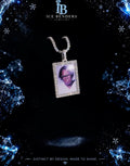 Rectangular Photo Memory Moissanite Pendant