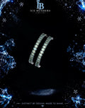 Emerald Cut Blue Green Moissanite Tennis Bracelet