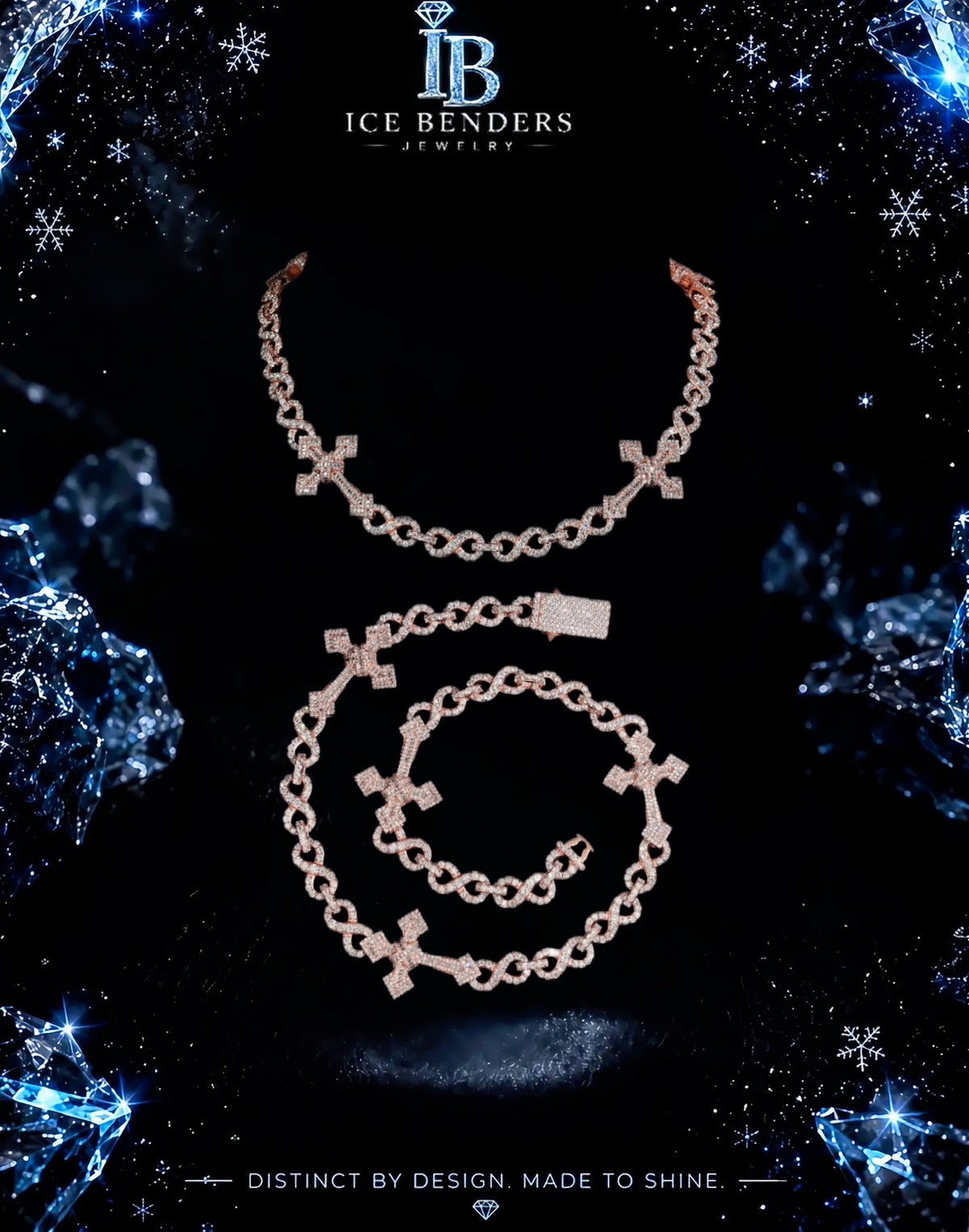 Iced Out Jesus Piece Infinity Link Chain Necklace