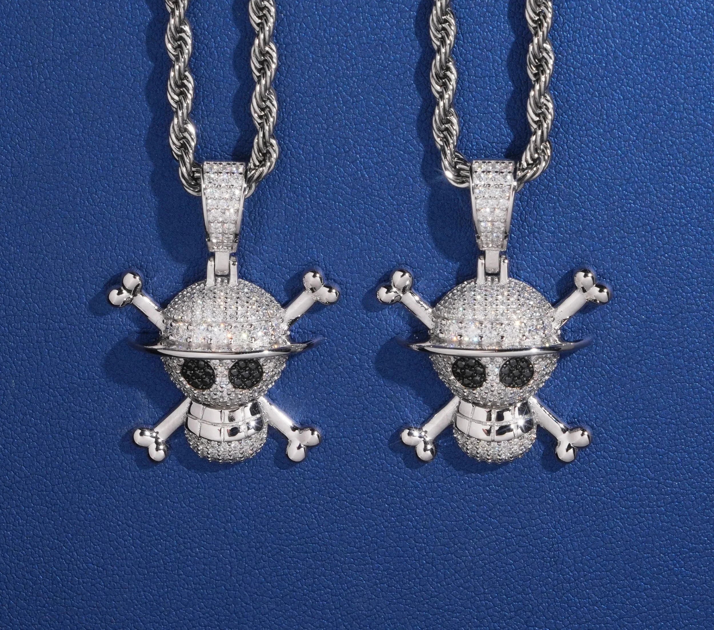 Unisex 925 Sterling Silver VVS Moissanite Iced Out Skull Pendant YHP0640
