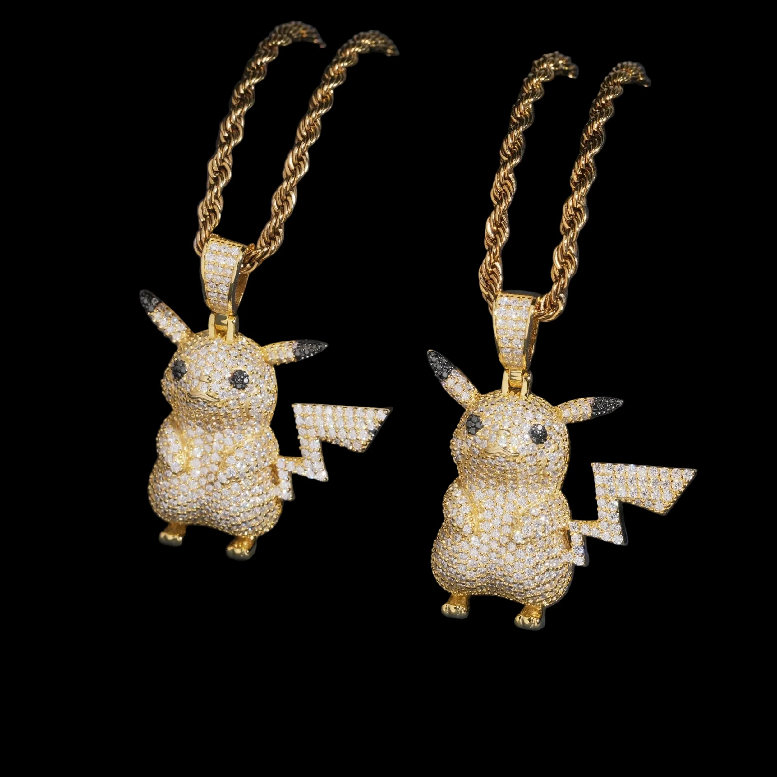 Unisex 925 Sterling Silver VVS Moissanite Cartoon Iced Out Pendant