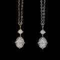 Oval Cut Moissanite Pendant Necklace 925 Sterling Silver