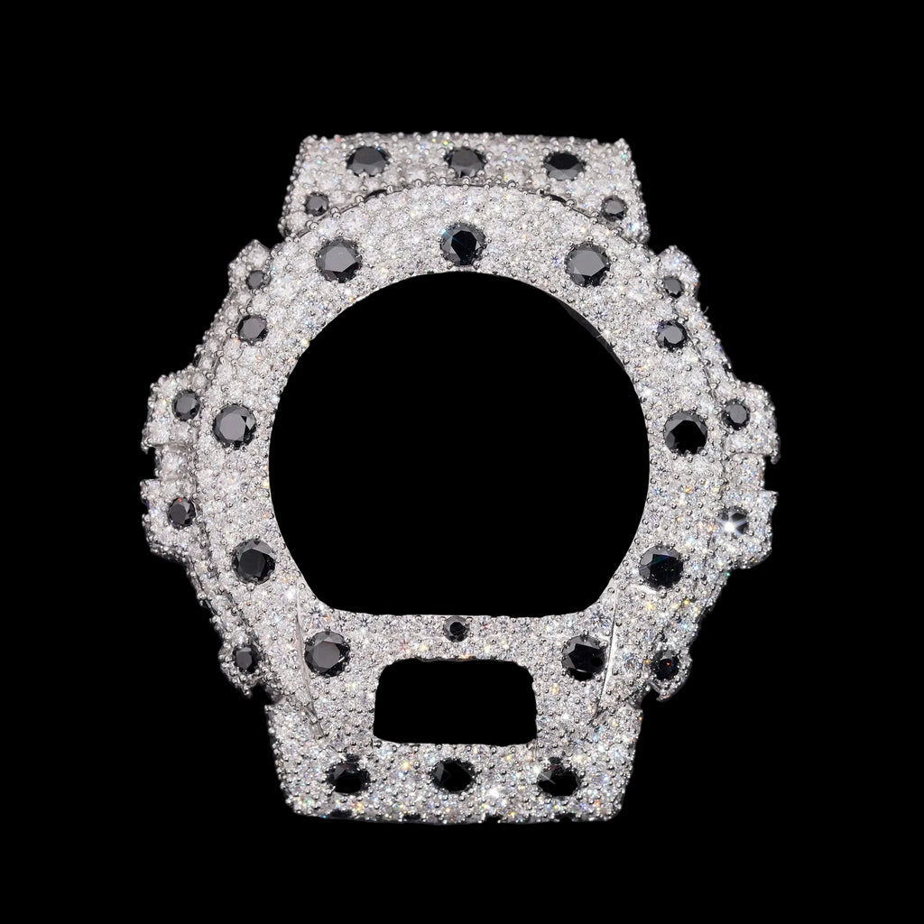 Men's Iced Out Brass Moissanite Bezel Watch Case for DW6900