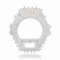 Men's Iced Out 925 Sterling Silver VVS Moissanite Thorns Watch Case for DW6900