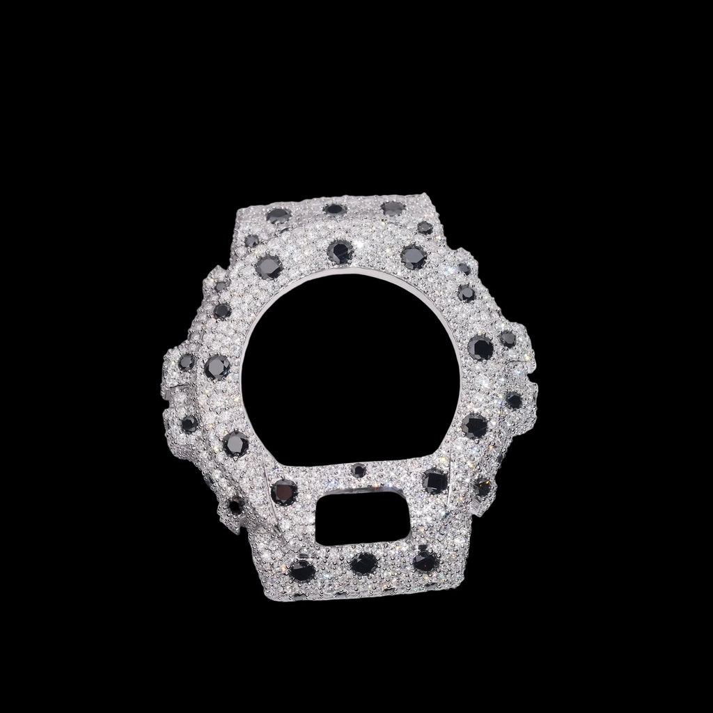 Men's Iced Out Brass Moissanite Bezel Watch Case for DW6900
