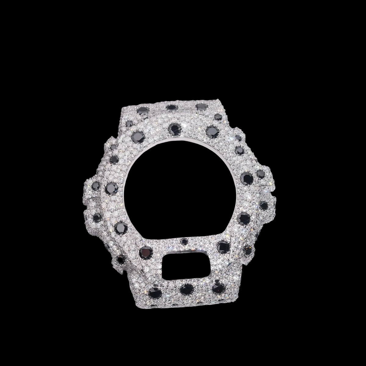 Men's Iced Out Brass Moissanite Bezel Watch Case for DW6900