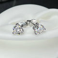 Men's Dragon Claw VVS Moissanite Stud Earrings 925 Sterling Silver