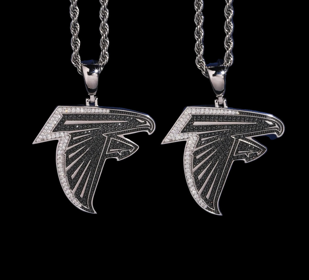 Unisex 925 Sterling Silver VVS Moissanite Eagle Iced Out Pendant