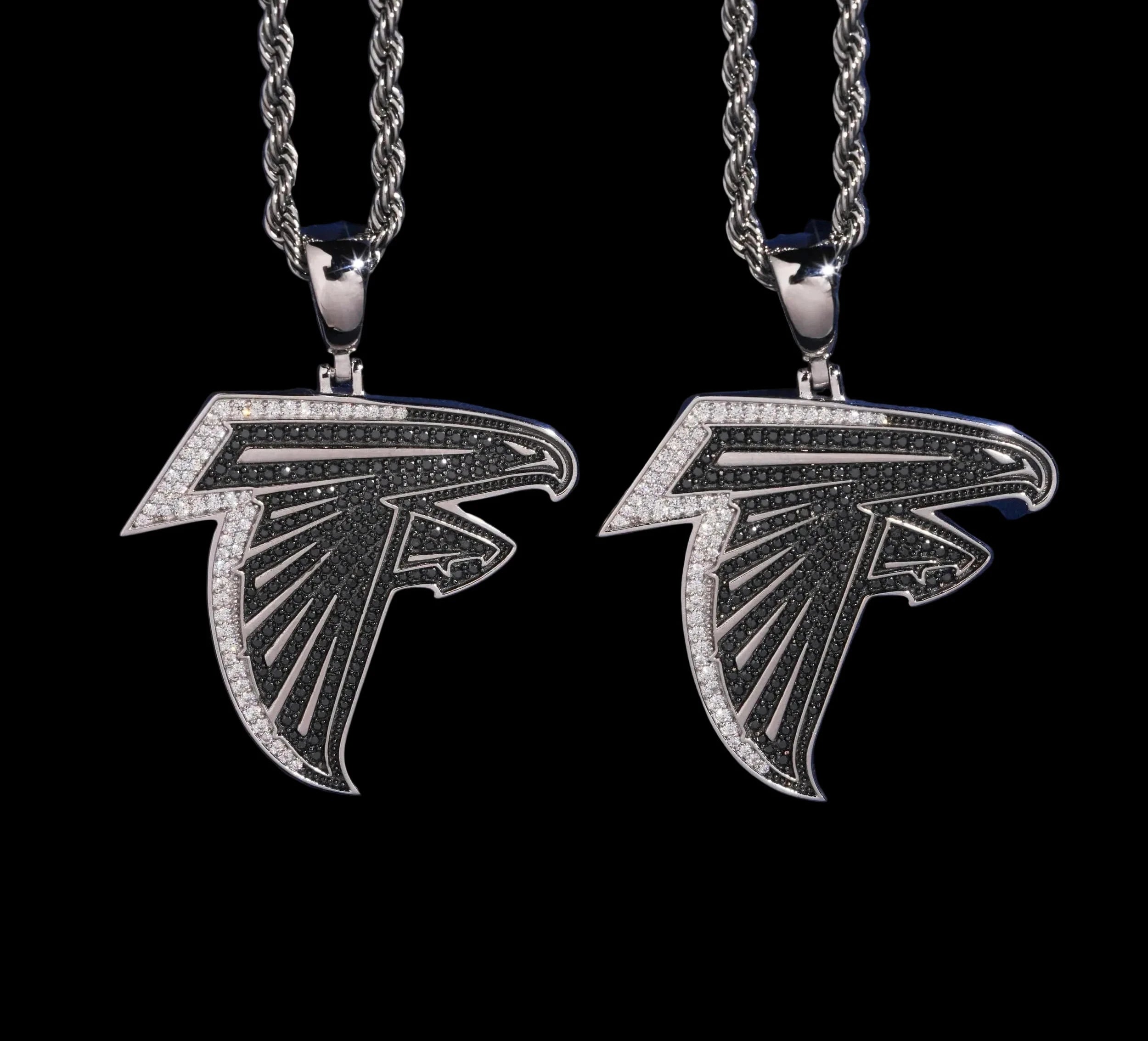 Unisex 925 Sterling Silver VVS Moissanite Eagle Iced Out Pendant
