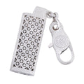 Men's Iced Out Moissanite Lighter Case 925 Sterling Silver Wallet Chain