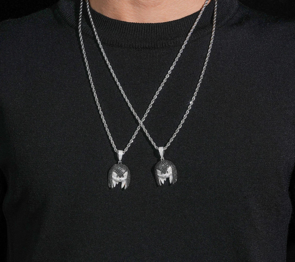 Unisex 925 Sterling Silver VVS Moissanite Iced Out Cross Pendant YHP0601