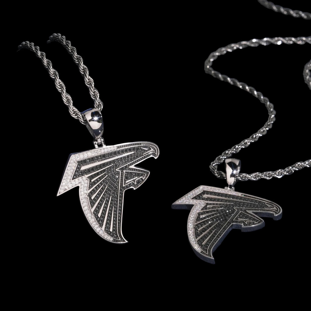 Unisex 925 Sterling Silver VVS Moissanite Eagle Iced Out Pendant