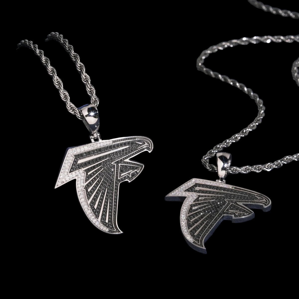 Unisex 925 Sterling Silver VVS Moissanite Eagle Iced Out Pendant