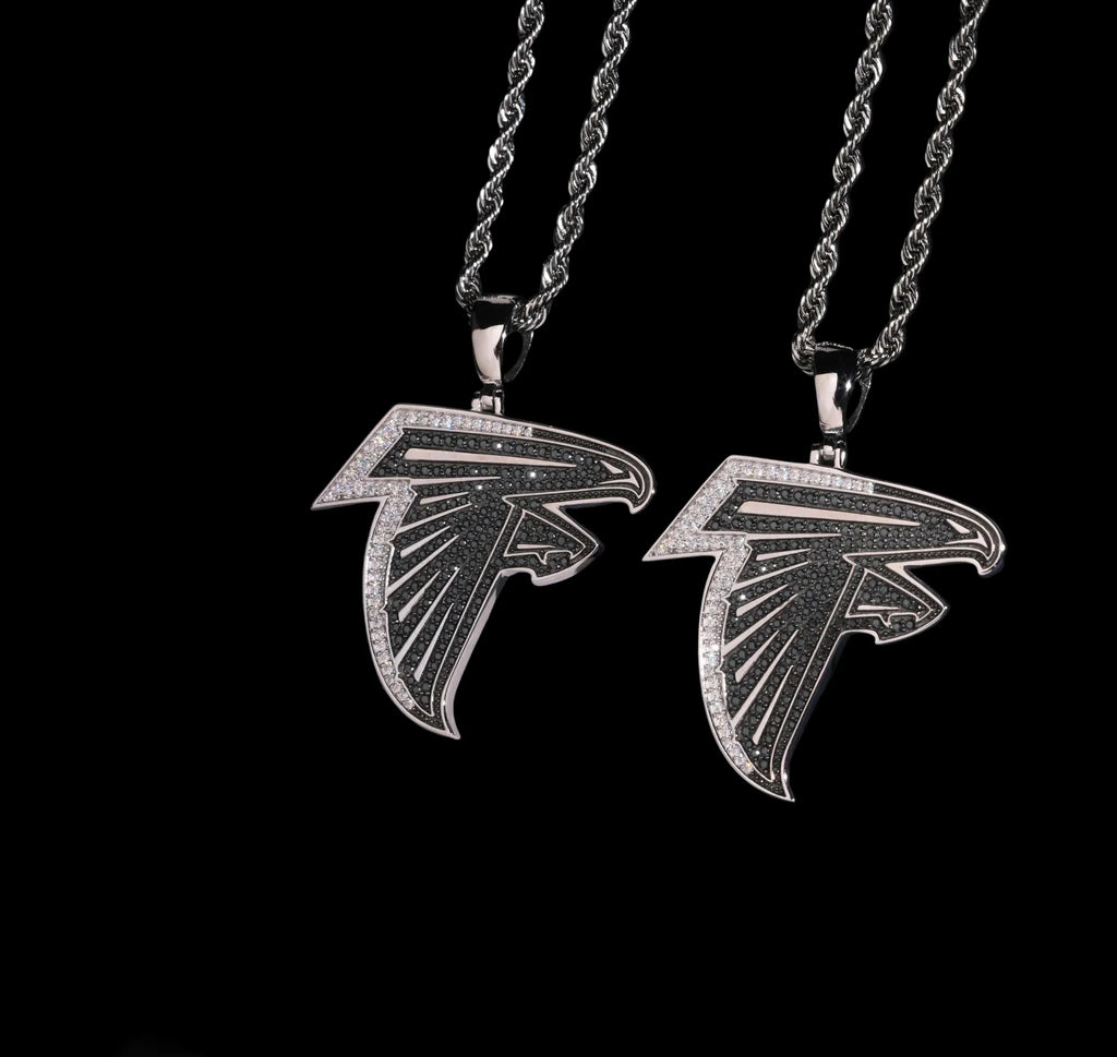 Unisex 925 Sterling Silver VVS Moissanite Eagle Iced Out Pendant