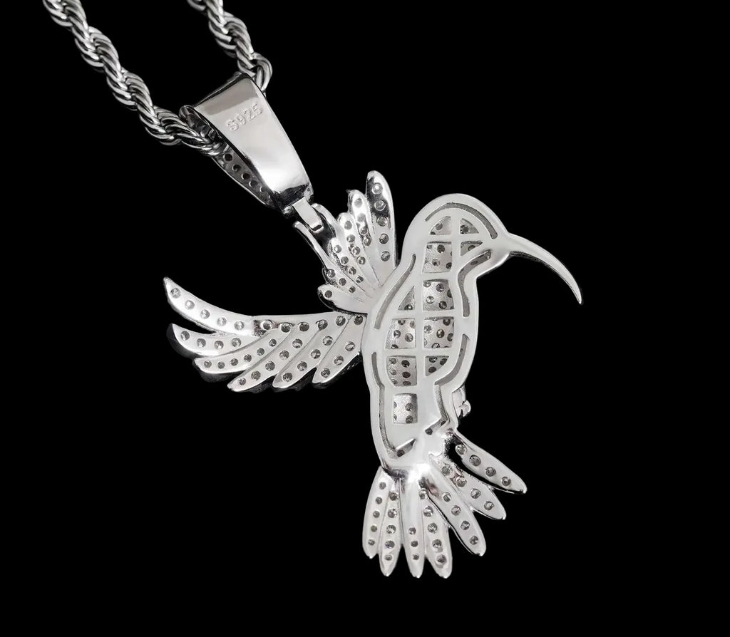 Unisex Animal Pendant 925 Sterling Silver VVS Moissanite Hip Hop Jewelry