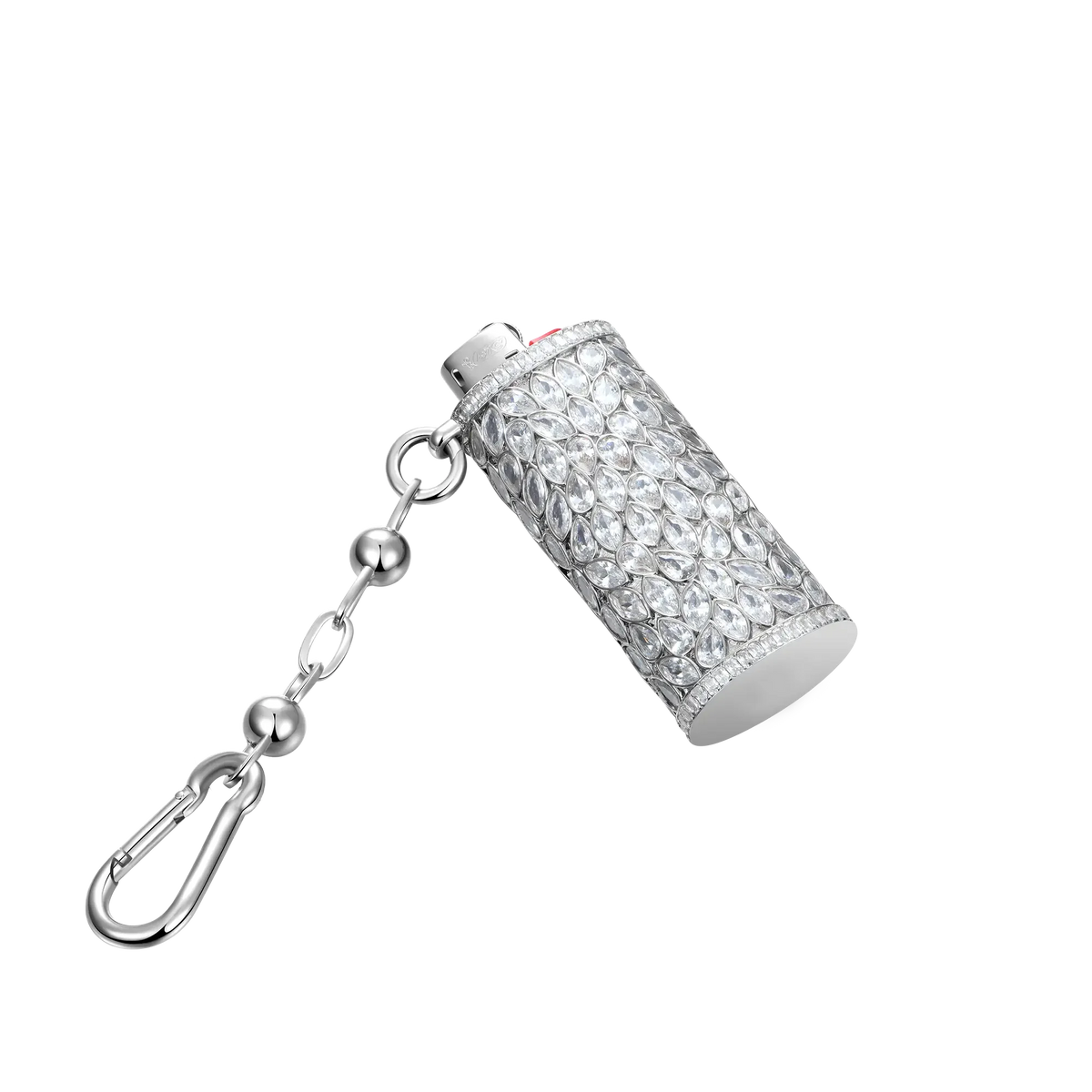 Unisex Iced Out 925 Sterling Silver Marquise Cut Moissanite Lighter Case