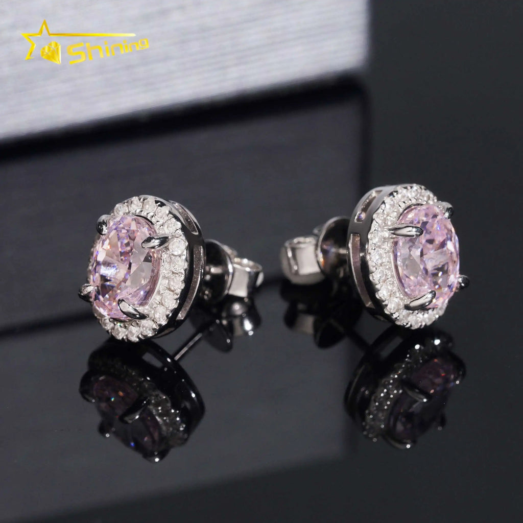 Women's Oval Cut VVS Moissanite Drop Earrings 925 Sterling Silver