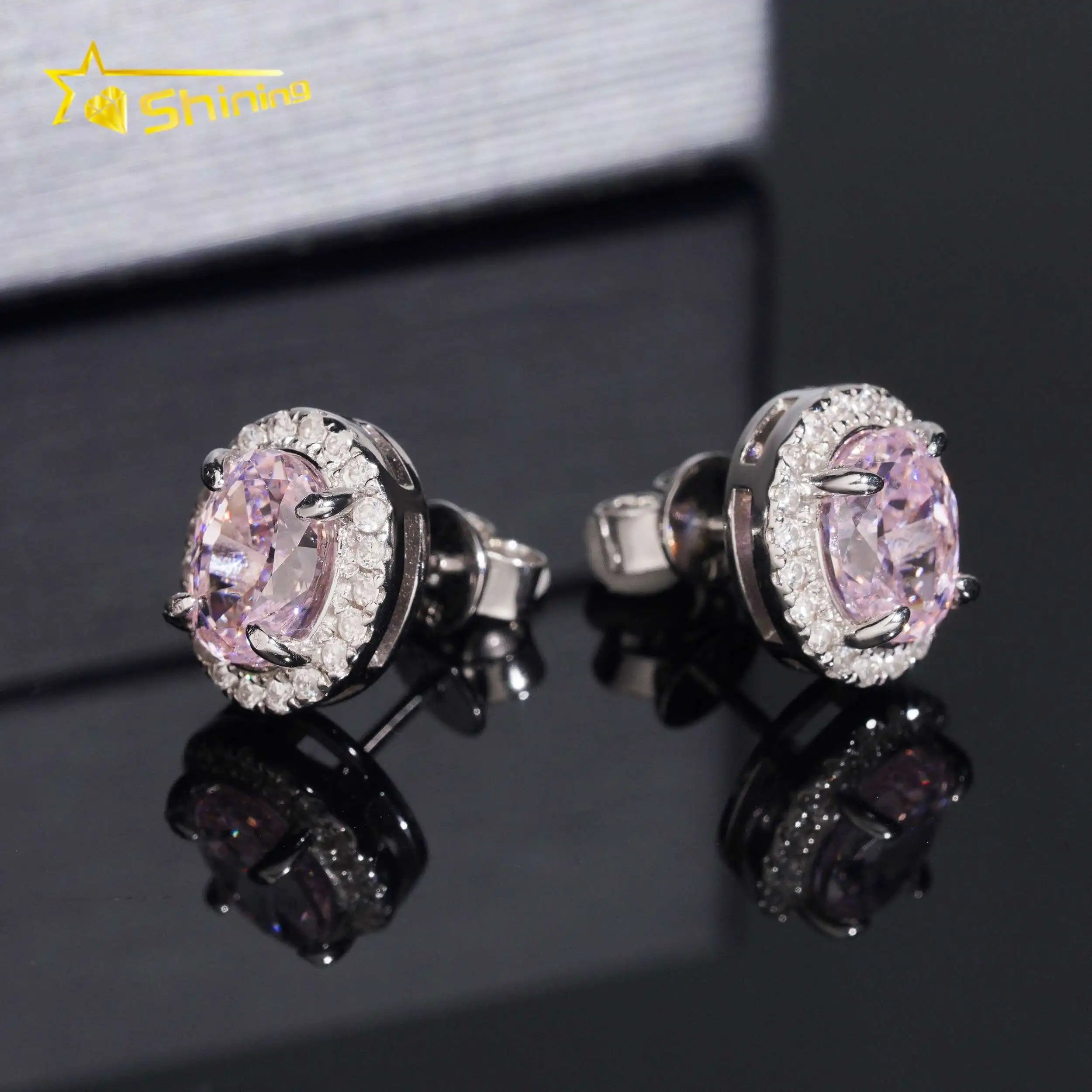 Women's Oval Cut VVS Moissanite Drop Earrings 925 Sterling Silver
