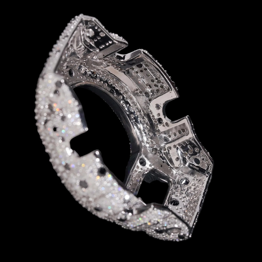 Men's Iced Out Brass Moissanite Bezel Watch Case for DW6900