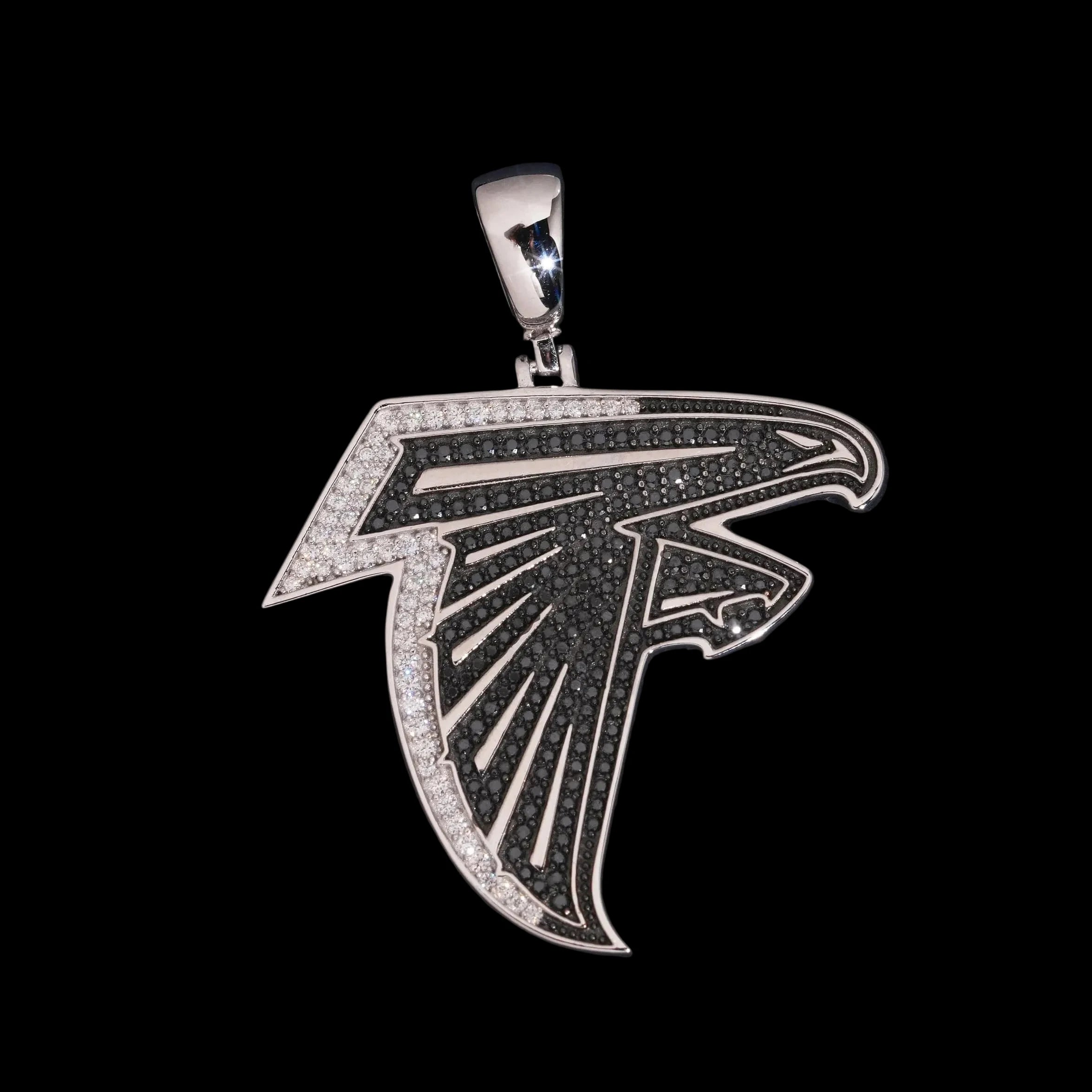 Unisex 925 Sterling Silver VVS Moissanite Eagle Iced Out Pendant