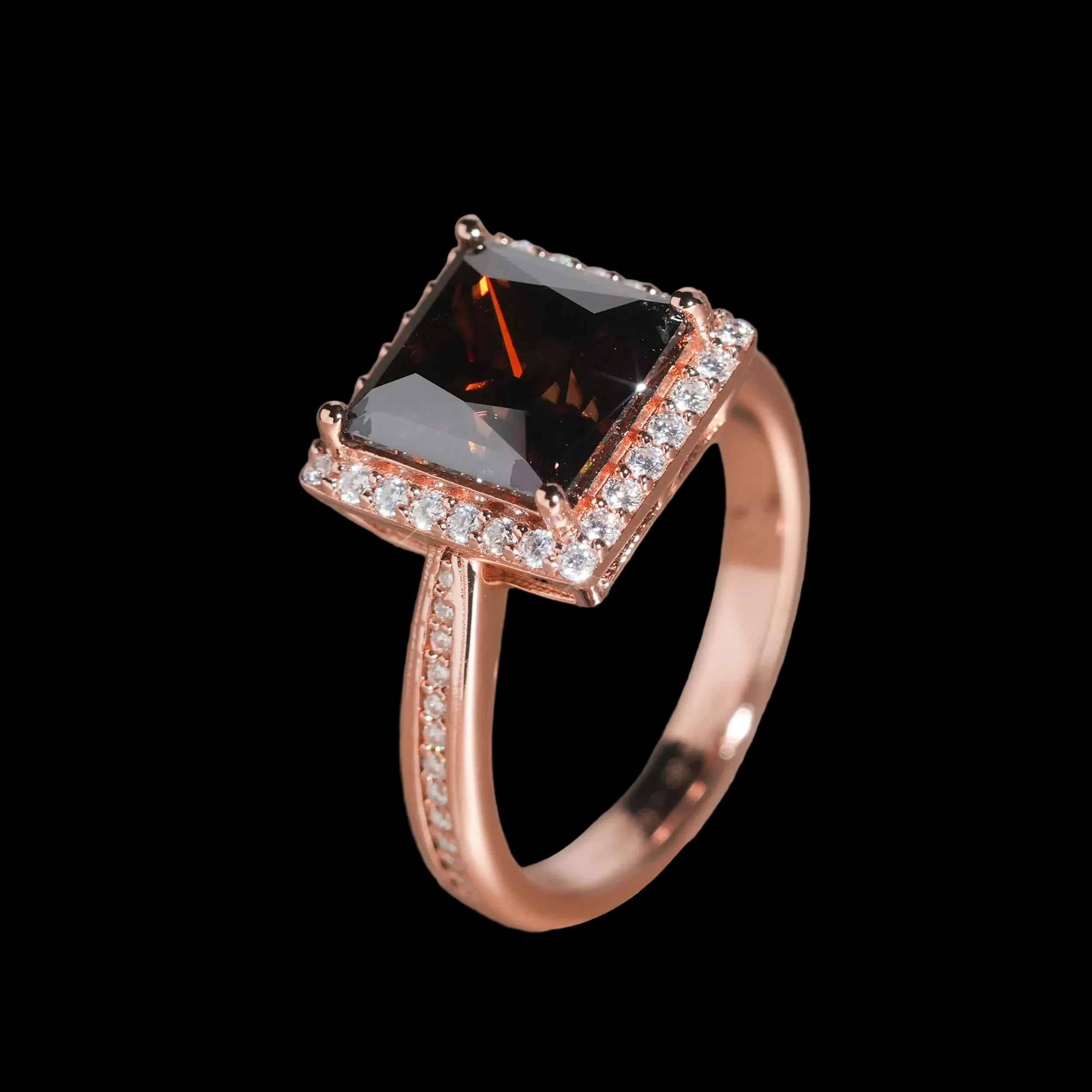 Unisex Princess Cut VVS Moissanite Engagement Ring 925 Sterling Silver