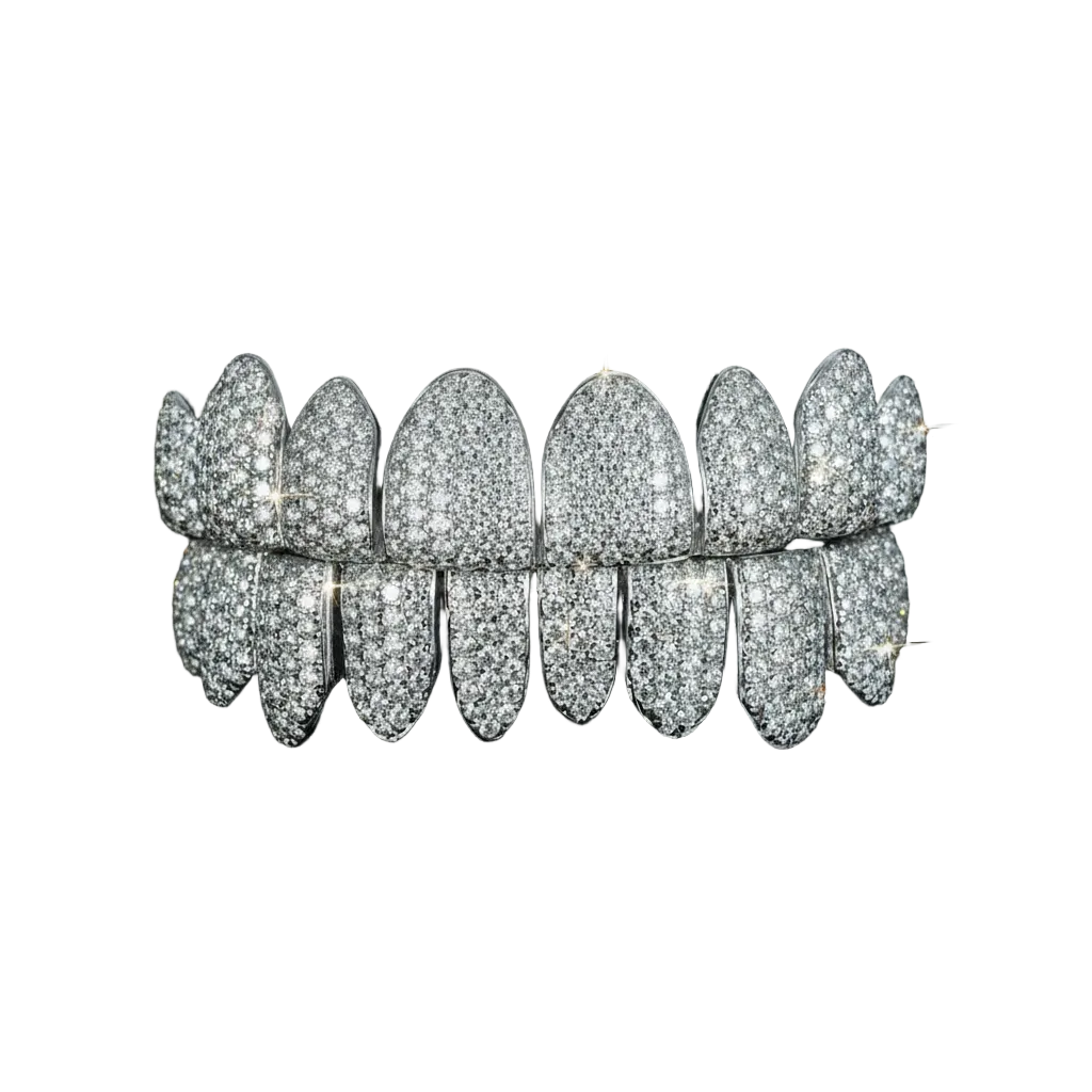 Moissanite Grillz Honeycomb Setting