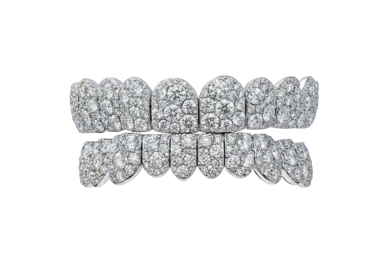 Mosaic Setting Moissanite Grillz