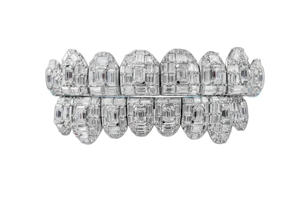Emerald Cut Moissanite Grillz