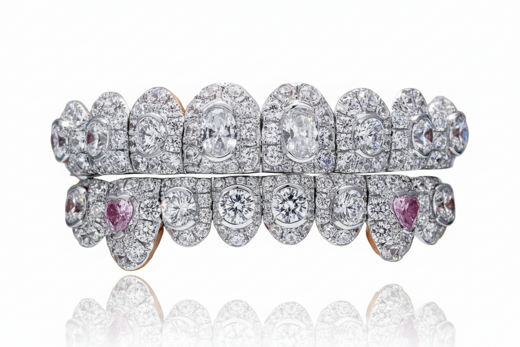 Large Center Stone Moissanite Grillz