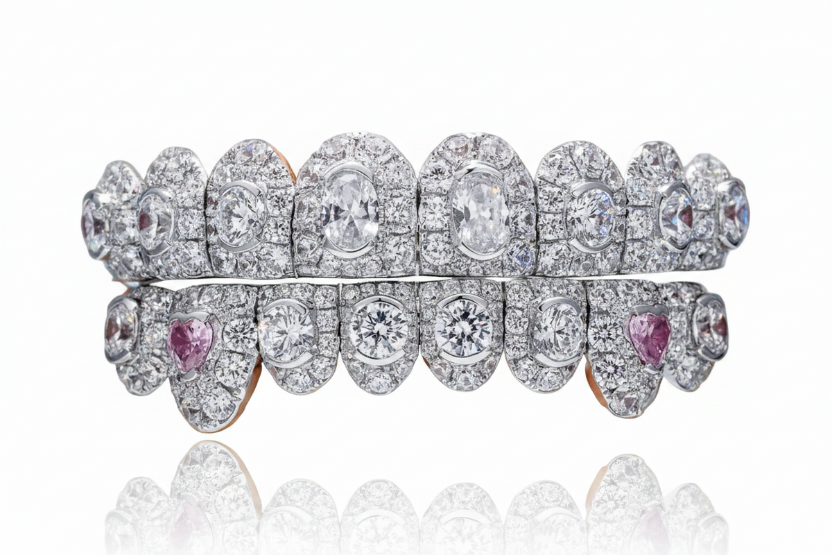 Large Center Stone Moissanite Grillz