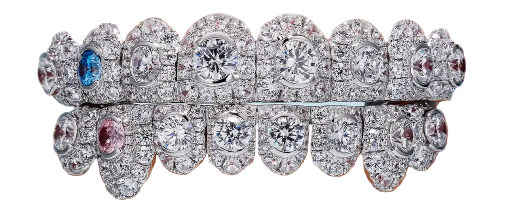 Large Center Stone Moissanite Grillz