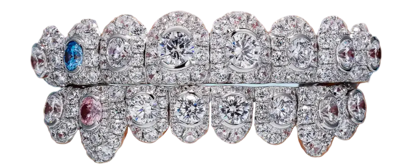 Large Center Stone Moissanite Grillz