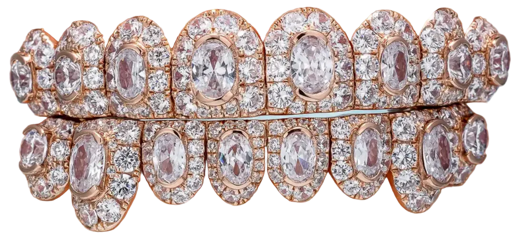 Large Center Stone Moissanite Grillz